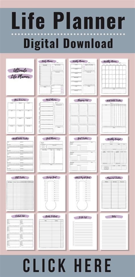 Life Planner Template