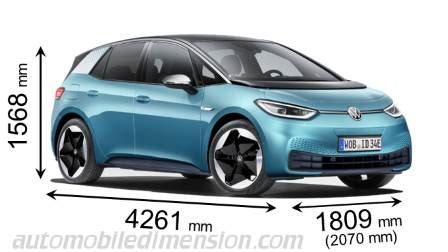 Volkswagen ID.3 dimensions, boot space and similars