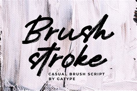 Brushstroke Font · 1001 Fonts