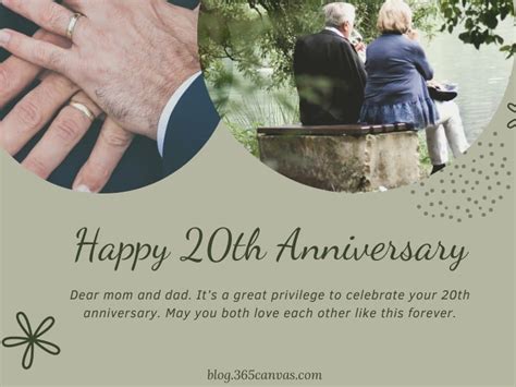 Happy 20 Years Anniversary Sayings