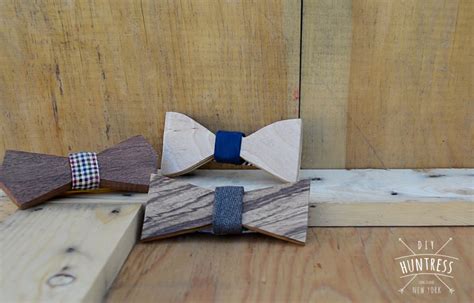 DIY Wooden Bow Ties - DIY Huntress