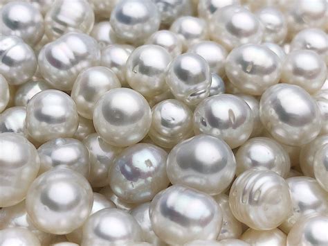 White South Sea Loose Pearls, Australia, Drops/Ovals, 9mm, AA Quality