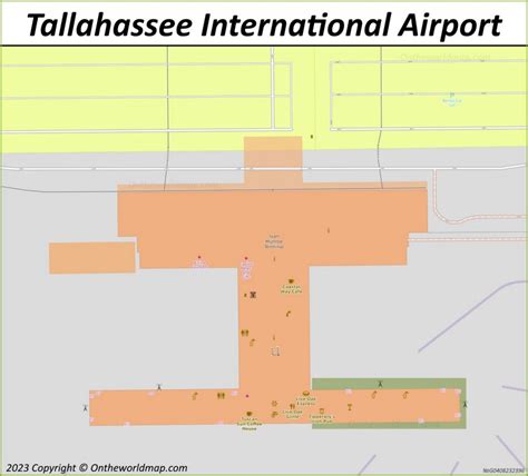 Tallahassee International Airport Map - Ontheworldmap.com