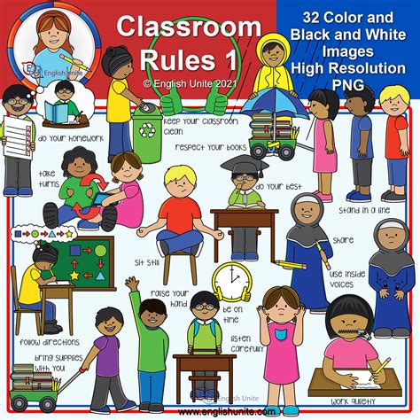 Clip Art - Classroom Rules 1 - Do's | Made By Teachers