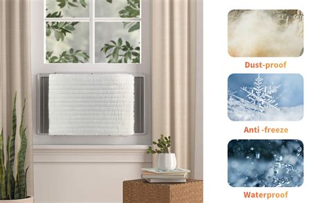 Amazon.com: Qualward Indoor Air Conditioner Cover Window AC Unit Covers ...