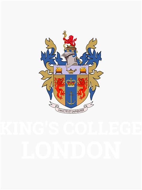 "king's college london - university logo" Sticker for Sale by FrankMarr | Redbubble