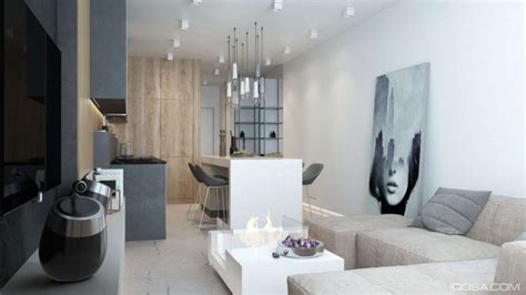 Luxury Small Studio Apartment Design Combined Modern and Minimalist ...