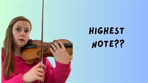 What's the highest note on the violin? - YouTube