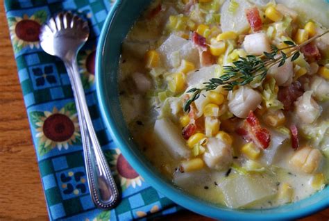 Scallop & Bacon Chowder | Cooking Mamas