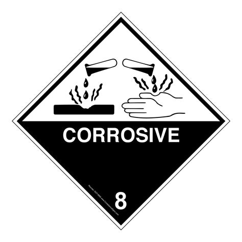 DOT Corrosive Sign DOT-9906 Hazardous Loads