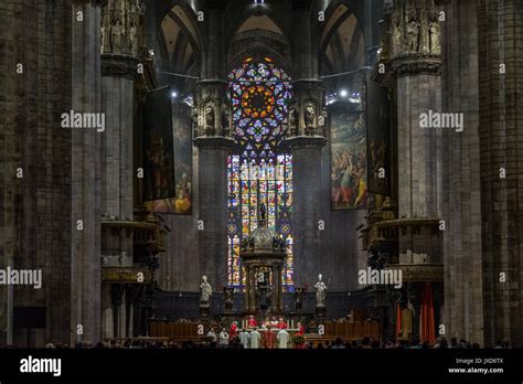 Interior of milan cathedral hi-res stock photography and images - Alamy