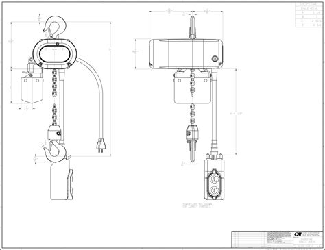 Product Code 2099, CM Shopstar Electric Chain Hoist On American Crane & Equipment Corp.