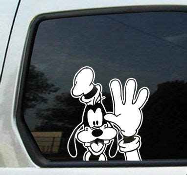 Goofy decal car window disney 6 | Disney car decals, Disney decals, Sticker disney