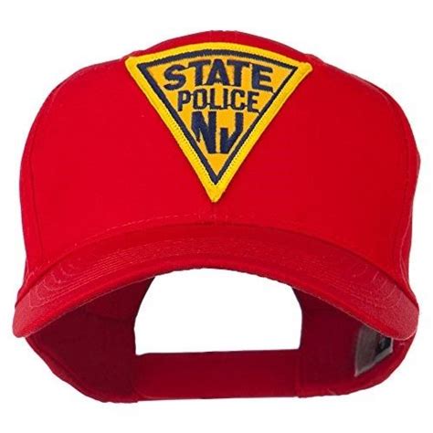 New Jersey State Police Patched High Profile Cap - Red Osfm, Men's | State police, Police ...