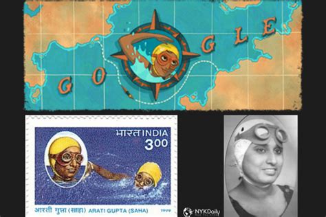 Google Doodle Honours Indian Swimmer Arati Saha - The first Asian Woman ...