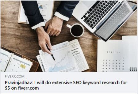 Fiverr gig - seo keyword research - Kingespecial