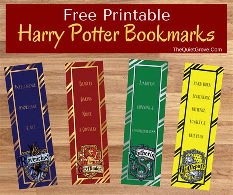 printable bookmarks harry potter bookmarks printable quote - 5 best images of harry potter ...