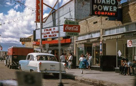 Free Vintage Stock Photo of View Of Street in Idaho - VSP