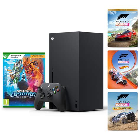 Xbox Series X Forza Horizon 5 Bundle & Minecraft Legends Deluxe | Smyths Toys UK