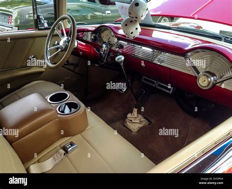 1955 Chevy Bel Air Custom Interior Stock Photo: 68530037 - Alamy