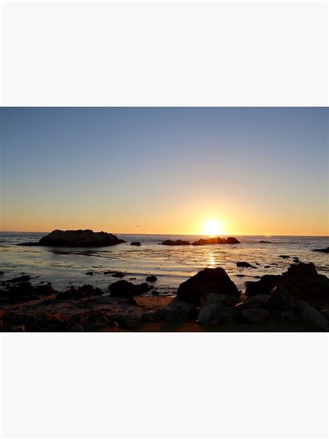 "Pebble Beach Sunset" Canvas Print for Sale by IndiemmaJones | Redbubble