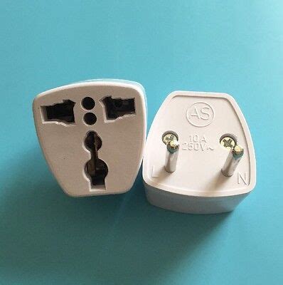 SALE! 2xUniversal Power Adapter Converter Wall Plug Europe Bali Noumea Tahiti | eBay