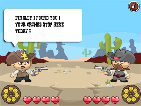 🕹️ Play Wild West Shootout Game: Free Online Cowboy Sheriff vs Bandit Dual Video Game for Kids ...