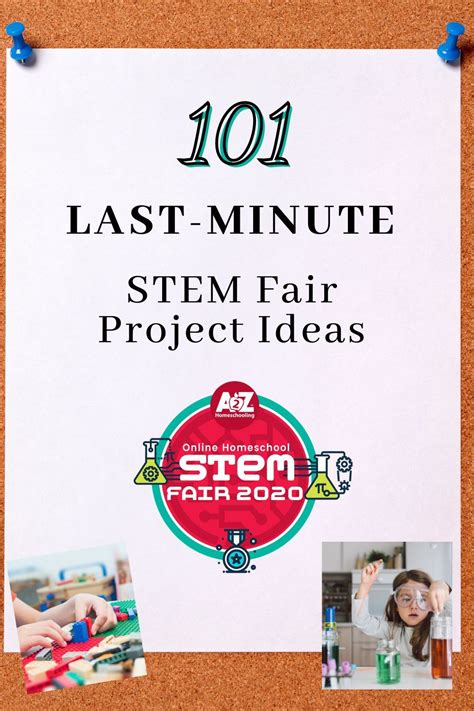 101 Last-Minute STEM Fair Project Ideas! | Stem fair projects, Fair ...