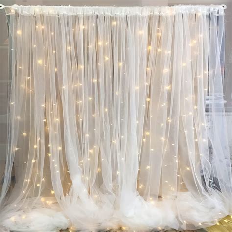 Buy Special You Decoration tulle white net Curtain cloth backdrop and ...