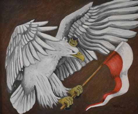 Polish White Eagle by Marta Kazmierska | Eagle painting, Eagle art ...