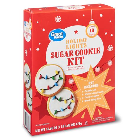 Great Value Holiday Christmas Lights Cookie Kit, 16.68 oz - Walmart.com