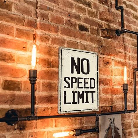 Metal Sign No Speed Limit Signs Vintage Reproduction Funny - Temu