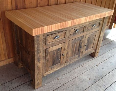 Oak Butcher Block Kitchen Island - Etsy | Muebles raros, Gabinetes de ...