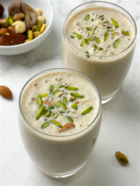 Dry Fruits Milkshake Recipe - Indian Veggie Delight