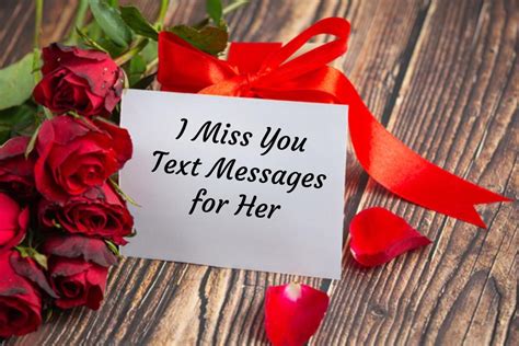 I Miss You Text Messages for Her