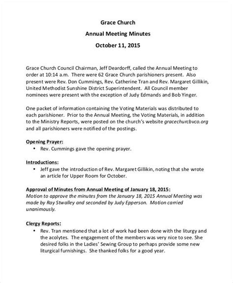 11+ Church Meeting Minutes Templates - Word, Apple Pages, Google Docs | Free & Premium Templates