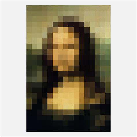 Pixel Mona Lisa by Mikey Alcantara | Poster art, Pixel art, Painting