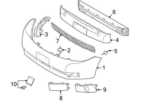 2010 Ford Focus Bumper Cover (Front, Upper). 2008. 2009-11 - 8S4Z17D957APTM | Lakeland Ford ...