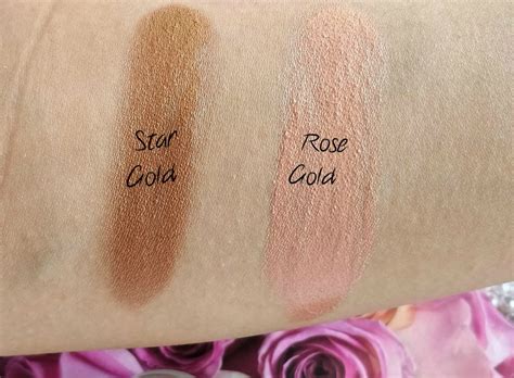 Charlotte Tilbury Eyes to Mesmerise in Star Gold and Rose Gold swatches ...