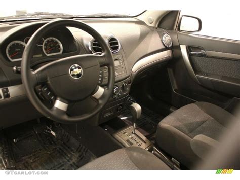 Charcoal Black Interior 2007 Chevrolet Aveo LT Sedan Photo #41485255 ...