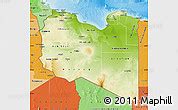 Physical Map Of Libya Shaded Relief Outside - vrogue.co