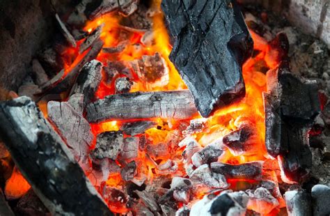 burning charcoal | Stock image | Colourbox