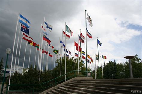 flags in calgary olympic park, calgary olympic park : Vancoolver Photos