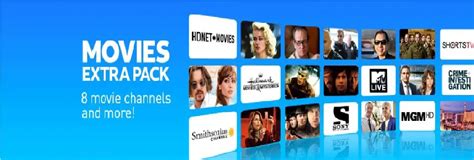 What channels are included in DIRECTV’s Movies Extra Pack?