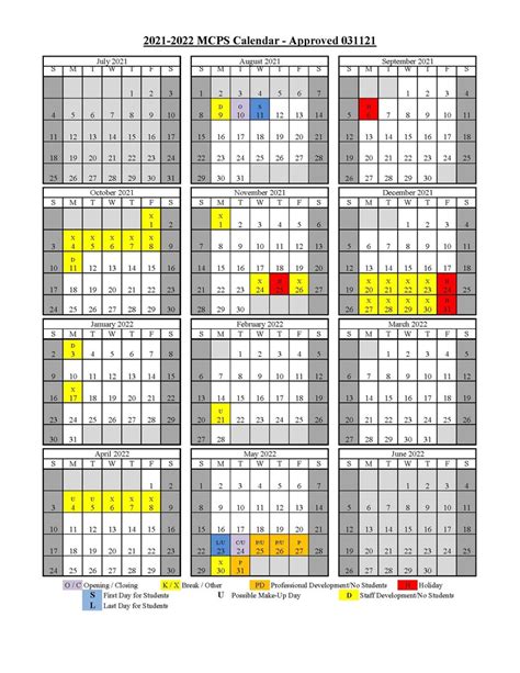 UPDATE: MCPS 2021-22 school calendar approved | Marion County Public ...