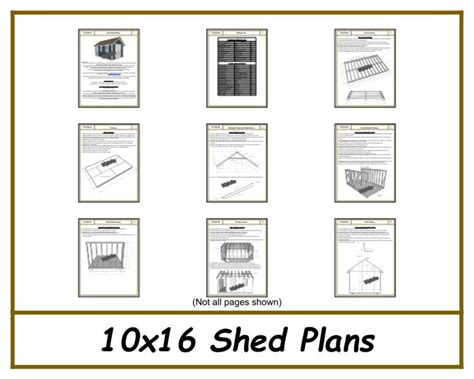 Shed Plans 10x16 Storage Shed Plans PDF Download - Etsy