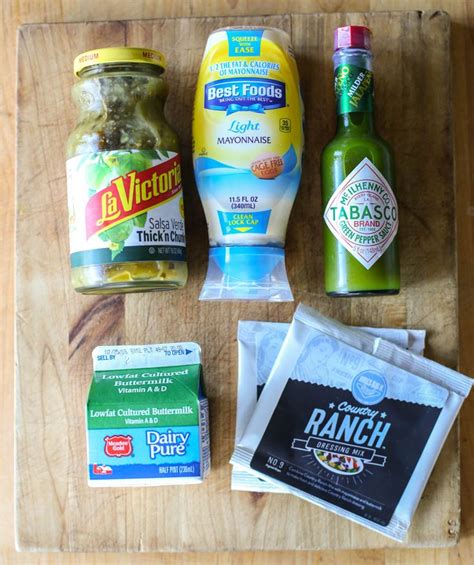 Ingredients for Cafe Rio Copy Cat Creamy Tomatillo Dressing from Our Best Bites Cultured ...