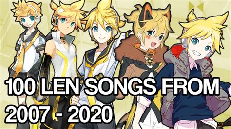 ~2020 UPDATE~ The Many Voices of Kagamine Len (2007-2020) [100 SONGS ...