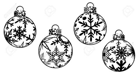 Black And White Christmas Ornaments