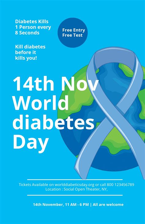 World Diabetes Day Poster Template - PSD | Template.net